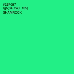 #22F087 - Shamrock Color Image