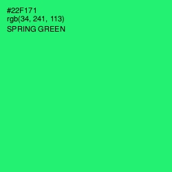 #22F171 - Spring Green Color Image