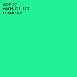 #22F197 - Shamrock Color Image