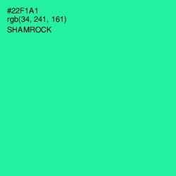 #22F1A1 - Shamrock Color Image