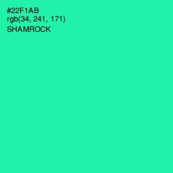 #22F1AB - Shamrock Color Image
