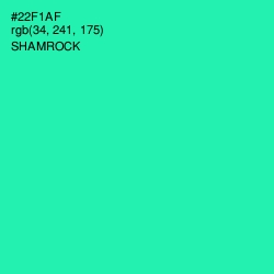 #22F1AF - Shamrock Color Image