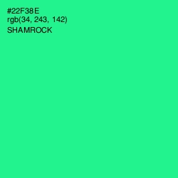 #22F38E - Shamrock Color Image