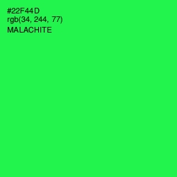 #22F44D - Malachite Color Image