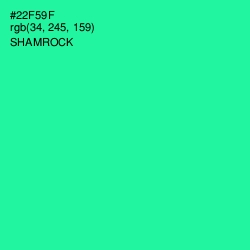 #22F59F - Shamrock Color Image