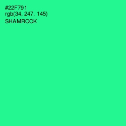 #22F791 - Shamrock Color Image