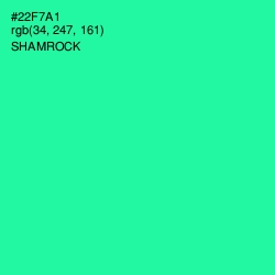 #22F7A1 - Shamrock Color Image