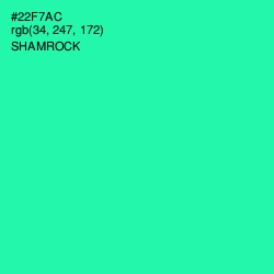 #22F7AC - Shamrock Color Image