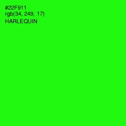 #22F911 - Harlequin Color Image