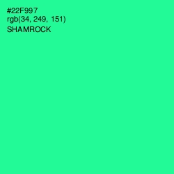 #22F997 - Shamrock Color Image
