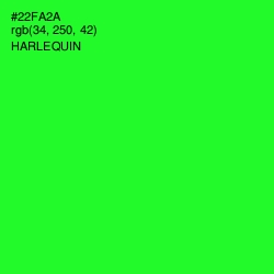 #22FA2A - Harlequin Color Image