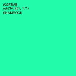 #22FBAB - Shamrock Color Image