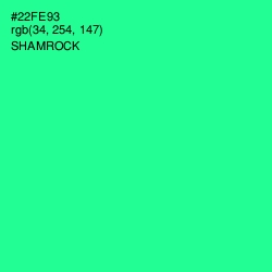 #22FE93 - Shamrock Color Image