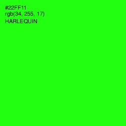 #22FF11 - Harlequin Color Image