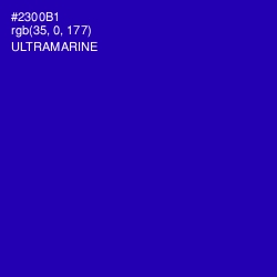 #2300B1 - Ultramarine Color Image