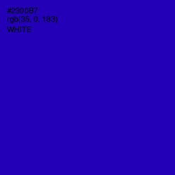 #2300B7 - Ultramarine Color Image