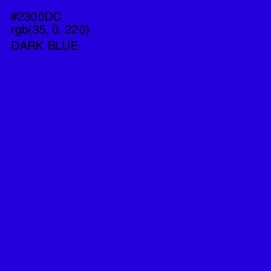 #2300DC - Dark Blue Color Image