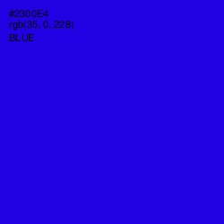 #2300E4 - Blue Color Image