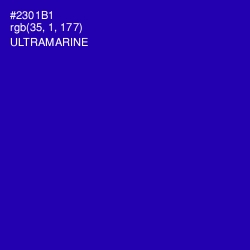 #2301B1 - Ultramarine Color Image