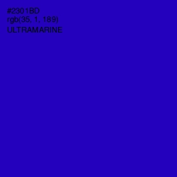 #2301BD - Ultramarine Color Image