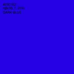 #2301E2 - Dark Blue Color Image
