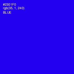 #2301F0 - Blue Color Image