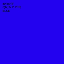 #2302EF - Blue Color Image