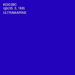 #2303BC - Ultramarine Color Image