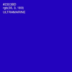 #2303BD - Ultramarine Color Image