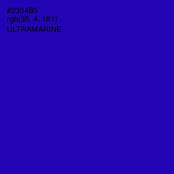 #2304B5 - Ultramarine Color Image