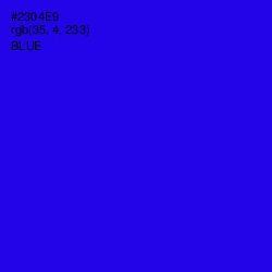 #2304E9 - Blue Color Image