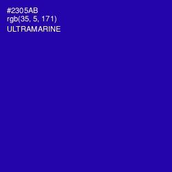 #2305AB - Ultramarine Color Image