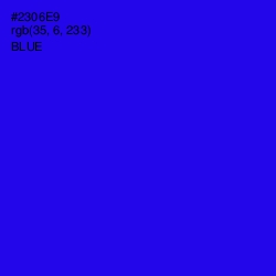 #2306E9 - Blue Color Image