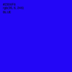 #2306F6 - Blue Color Image