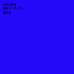 #2308F9 - Blue Color Image