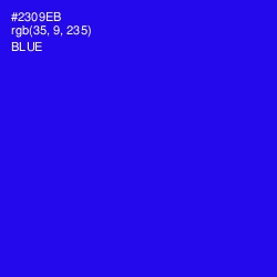 #2309EB - Blue Color Image