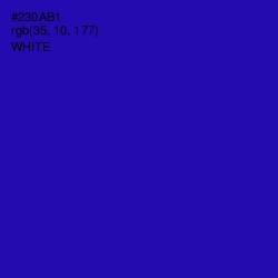 #230AB1 - Ultramarine Color Image