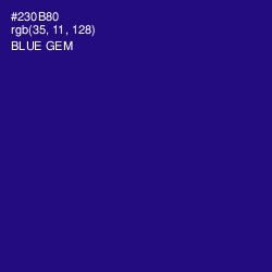 #230B80 - Blue Gem Color Image