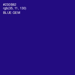 #230B82 - Blue Gem Color Image