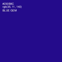 #230B8C - Blue Gem Color Image