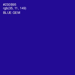 #230B95 - Blue Gem Color Image