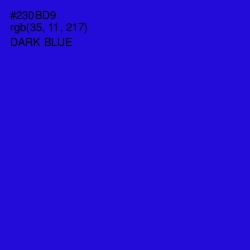 #230BD9 - Dark Blue Color Image