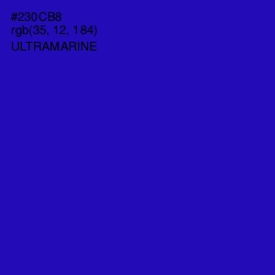 #230CB8 - Ultramarine Color Image