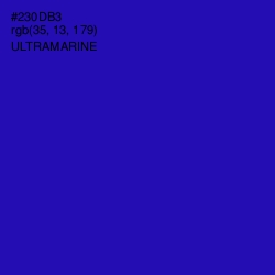 #230DB3 - Ultramarine Color Image