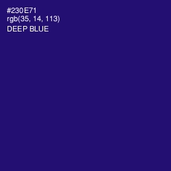 #230E71 - Deep Blue Color Image