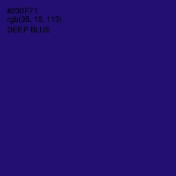 #230F71 - Deep Blue Color Image