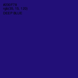 #230F78 - Deep Blue Color Image