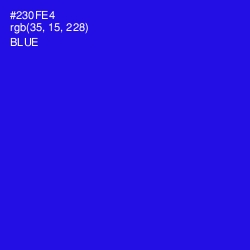 #230FE4 - Blue Color Image