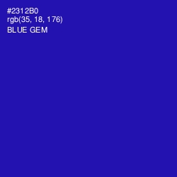 #2312B0 - Blue Gem Color Image
