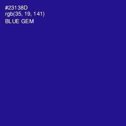 #23138D - Blue Gem Color Image